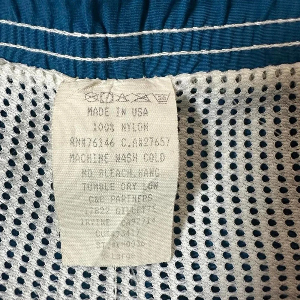 vintage rusty colorblock swim trunks